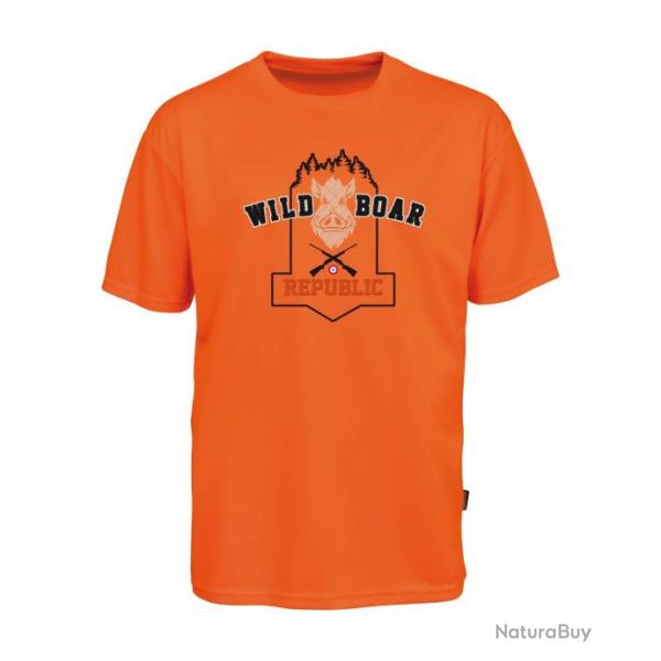 Tee shirt Percussion Wild Boar Republic II Orange