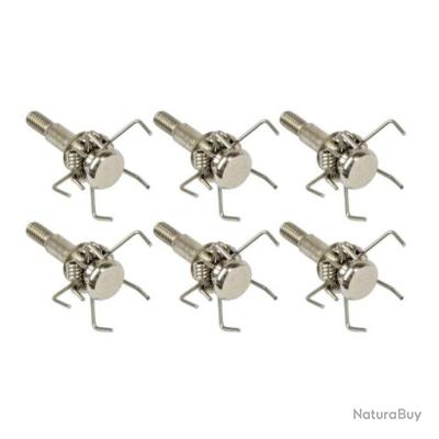 6 Pointes De Flèches BroadHead Shortcut JX – Chasse, Tir à L'arc, Arbalète – ManKung – Neuves