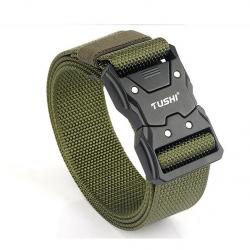 CEINTURE TACTIQUE À LIBÉRATION RAPIDE - BOUCLE PRESSION - KAKI