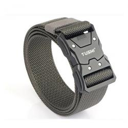 CEINTURE TACTIQUE À LIBÉRATION RAPIDE - BOUCLE PRESSION - GRIS