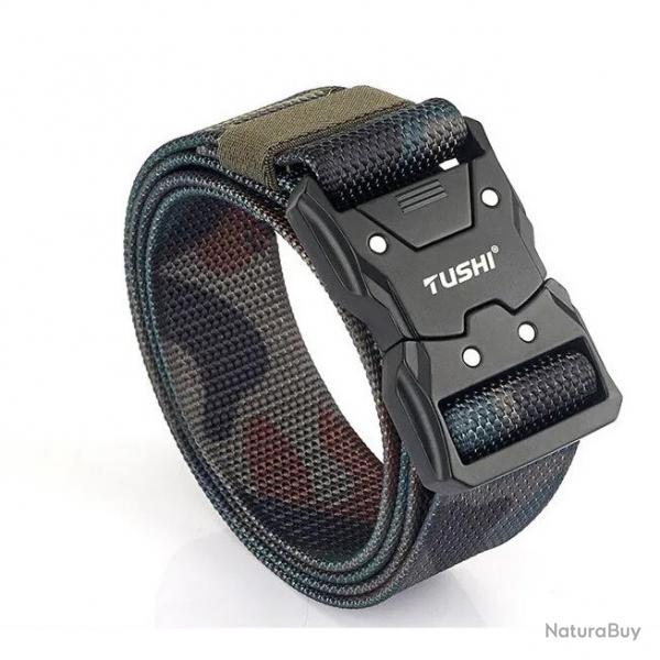 CEINTURE TACTIQUE  LIBRATION RAPIDE - BOUCLE PRESSION - CAMO 1