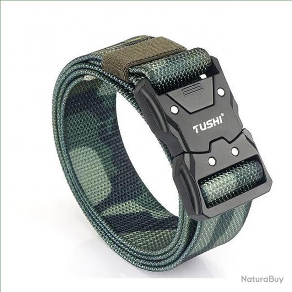 CEINTURE TACTIQUE  LIBRATION RAPIDE - BOUCLE PRESSION - CAMO 2