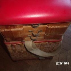 ancien panier siege de peche