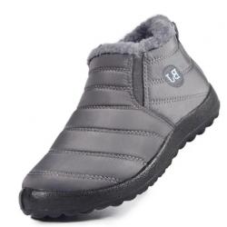 Chaussure d'hiver chaude et confortable du 35 au 47 coloris grise