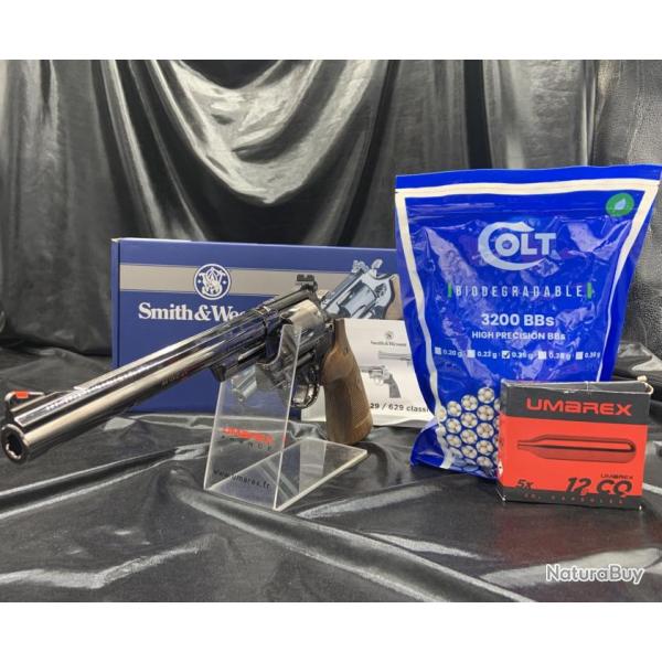 Pack prt a tirer REVOLVER "SMITH&WESSON" "M29 8 3/8'' BBS 6MM CO2