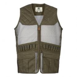 GILET DE CHASSE PERCUSSION SAVANE FILET- KAKI - TAILLE S