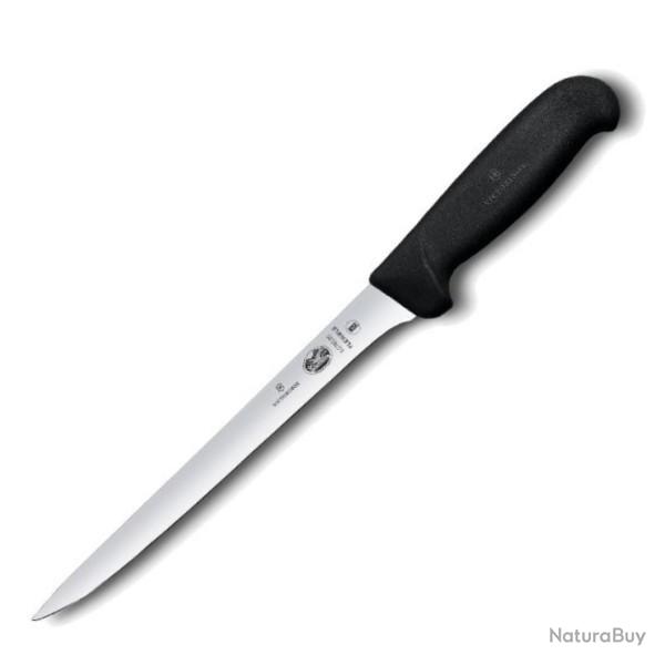 5.3763.20 Couteau  dnerver, filet de sole, lame flexible use 20 cm Victorinox manche noir