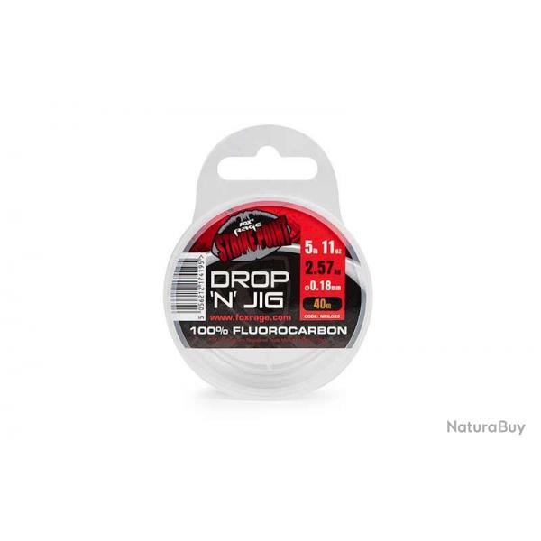Fluorocarbone Fox Rage Strike Point Drop N Jig 40m 30/100 5,9kg 40m