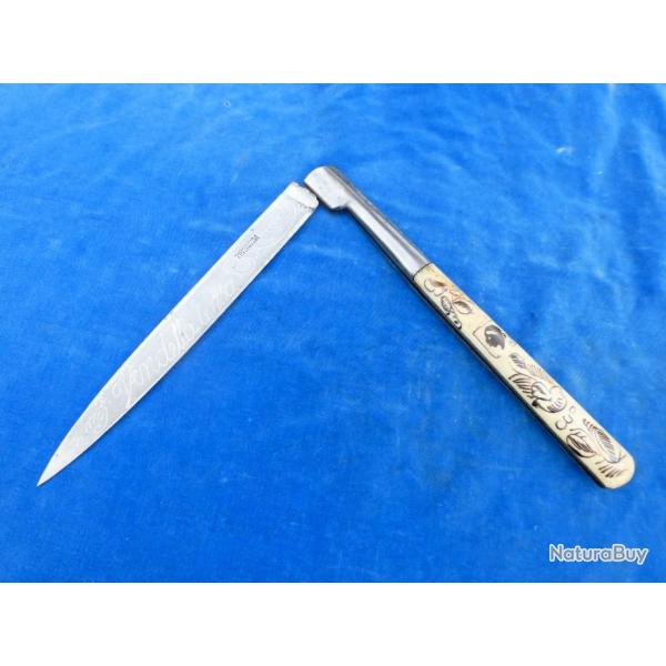 COUTEAU ANCIEN Old Knife - VENDETTA CORSE - 716 VERITABLE EDOUARD - 53 CM