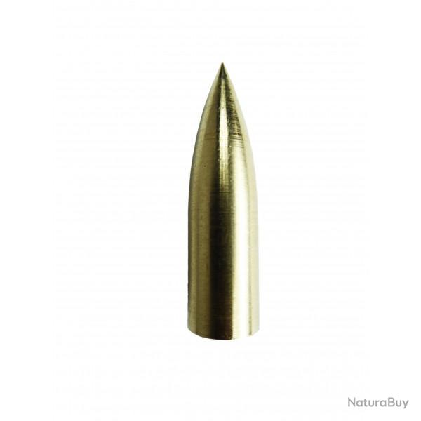 Pointe ogive en laiton vissable pour ft bois 100 grains 5/16"