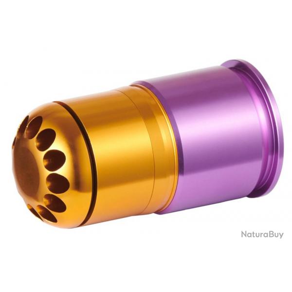 Grenade 40mm  gaz 60 BB's Violet/Orange - Nuprol