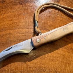 Couteau a champignon Léopard avec pinceau et cordon