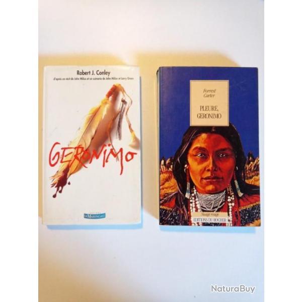 Lot de 2 romans, Geronimo de Conley et pleure Geronimo de Carter