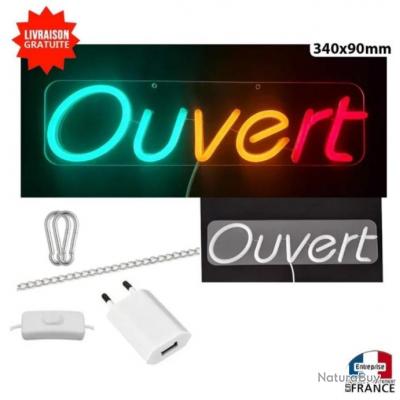 Panneau Enseigne Lumineuse N On Led Verre Acrylique Suspendre Ou