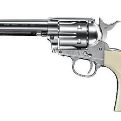 Revolver Colt SA Army 45 5.5'' 4.5mm plombs Nickelé
