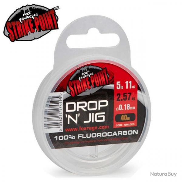 Bas de ligne Fluorocarbone Strike Point Drop 'N' Jig 0.25mm