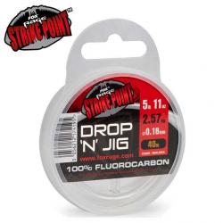 DESTOCKAGE ! Bas de ligne Fluorocarbone Strike Point Drop 'N' Jig 0.27mm