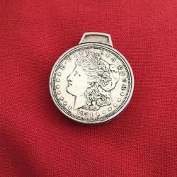 Briquet antique 1 dollar morgan en argent