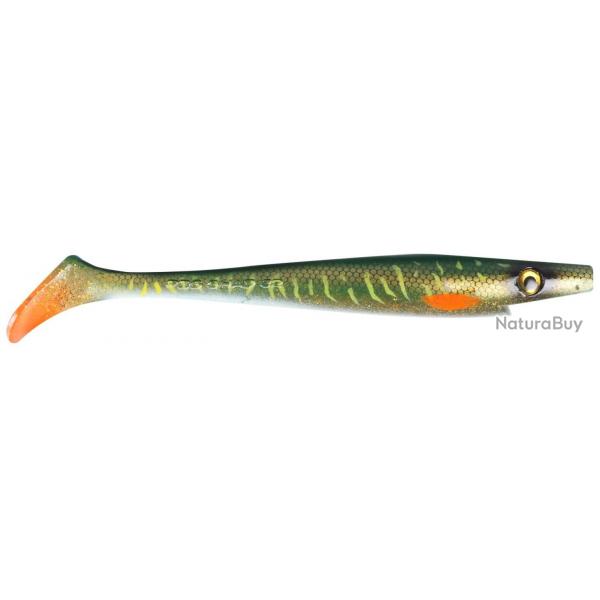 Leurre Souple CWC Strike Pro Pig Shad 23cm MN3 - Green Motoroil Pike UV