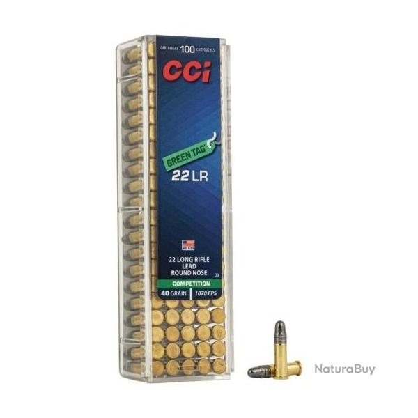 Munitions CCI cal.22lr comptition green tag par 100