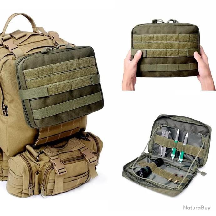 Sac organisateur militaire pour homme, sac a dos pour la randonnée - Vert -  Pochettes et sacoches tactiques et défense (11011160)