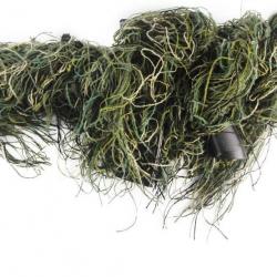 Couvre fusil ghillie motif herbes seches camouflage vegetation