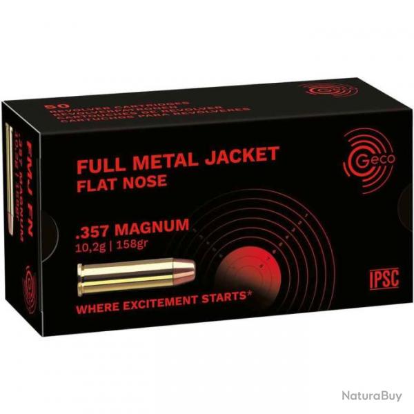 Munition GECO 357 Magnum FMJ 18.2g/158gr