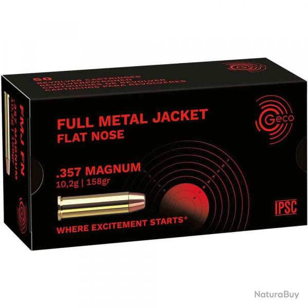 Munition GECO 357 Magnum FMJ 18.2g/158gr