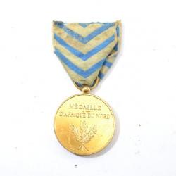 Médaille Armée Française Médaille d'Afrique du Nord. AFN. Usure visible.