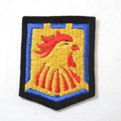 Insigne patch brodé Armée Française 12e DI division d'infanterie coq
