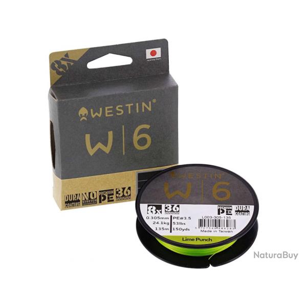 Tresse Westin W6 8 Braid Lime Punch 135m 6,8kg 0,148mm 135m