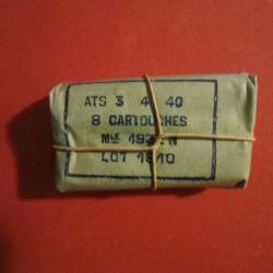 paquet de 8 cartouches  8mm LEBEL neuf d'époque - 2