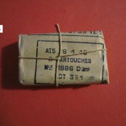 paquet de 8 cartouches  8mm LEBEL neuf d'époque - 5