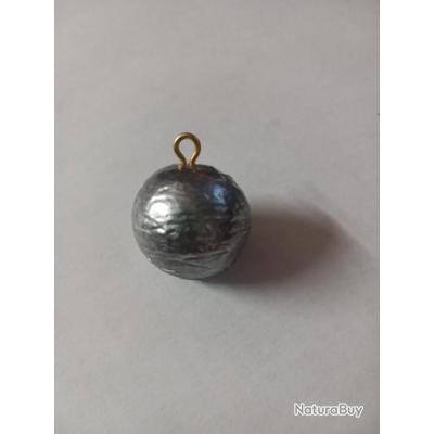 5 plombs boules à anneaux de 100g environ