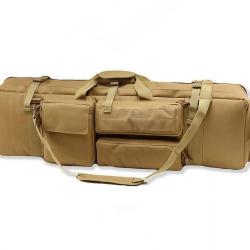 HOUSSE DE TRANSPORT POUR 2 CARABINES + MUNITIONS ET ACCESSOIRES - KAKI - LIVRAISON GRATUITE