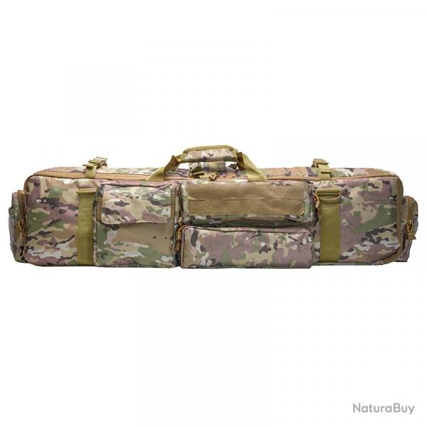HOUSSE DE TRANSPORT POUR 2 CARABINES + MUNITIONS ET ACCESSOIRES - CAMO - LIVRAISON GRATUITE