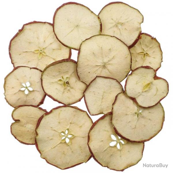 Tranches de pommes rouges sches dco - 100 grammes