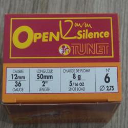 Cartouches TUNET Open Cal. 12mm Silence - n°6