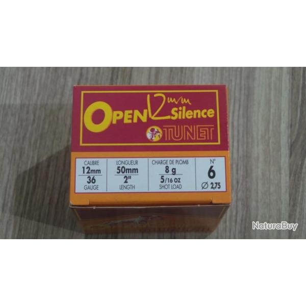 Cartouches TUNET Open Cal. 12mm Silence - n6