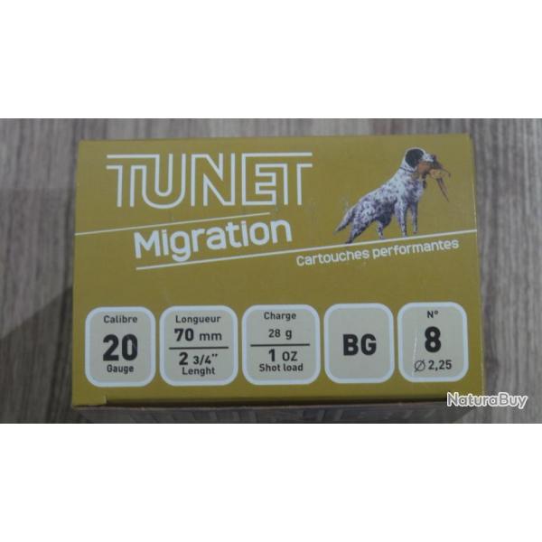 Cartouches TUNET MIGRATION Cal. 20
