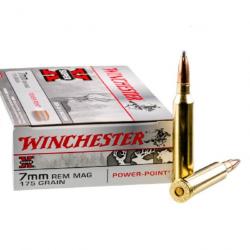 Cartouches WINCHESTER 7mm Rem Mag SUPER X 175 grs X20