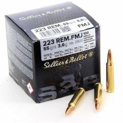 SELLIER BELLOT 223 REM FMJ - 55grs - Boite de 100