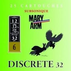 Cartouches MARY ARM SUBSONIC DISCRETE 12/67 32gr N°6 X25