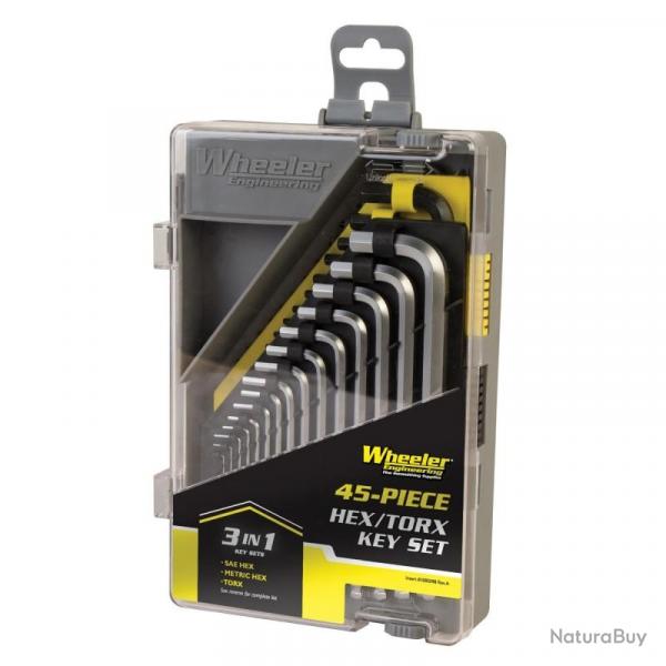 Wheeler Engineering Jeu Cls Allen SAE/Metric, Cls Torx 45-Pices