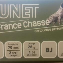 Cartouches TUNET FRANCE CHASSE Cal. 20/70 28G - N°7