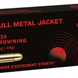 Cartouches GECO 6,35mm BROWNING (25 acp- 25 auto) 49gr FMJ - Boîte de 50 unités