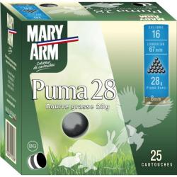 Cartouches MARY ARM PUMA 28 Cal 16 67 28gr BG X25