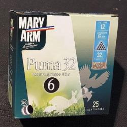 Cartouches MARY ARM PUMA 32 - Cal: 12/67 - 32gr - N°6 - BG - X25