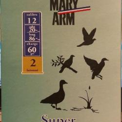 Cartouches MARY ARM SUPER MAGNUM - Cal 12/86 60gr N°2 X10