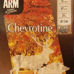 Cartouches MARY ARM CHEVROTINE - CH1 (9 grains) Cal 16/67 24grammes BG X10